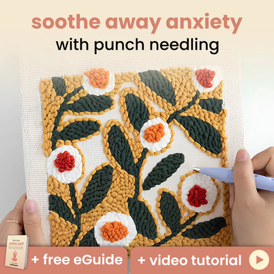 SereniStitch punch needle kit with threads